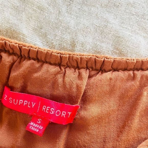 COPY - Z Supply Resort Breezy Crinkle swing dress; lined, adjustable spaghetti … - Picture 5 of 13